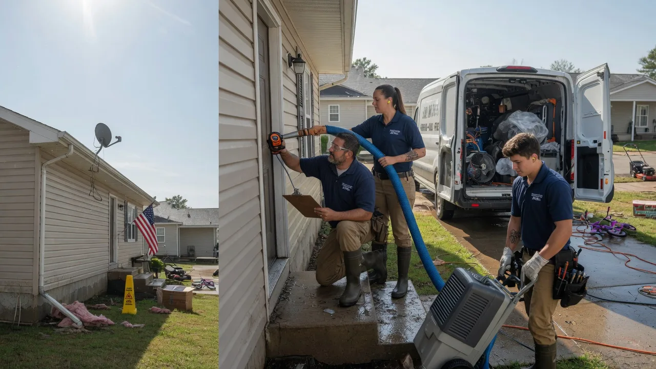 Ceiling Water Damage Restoration in Shubert, NE near me